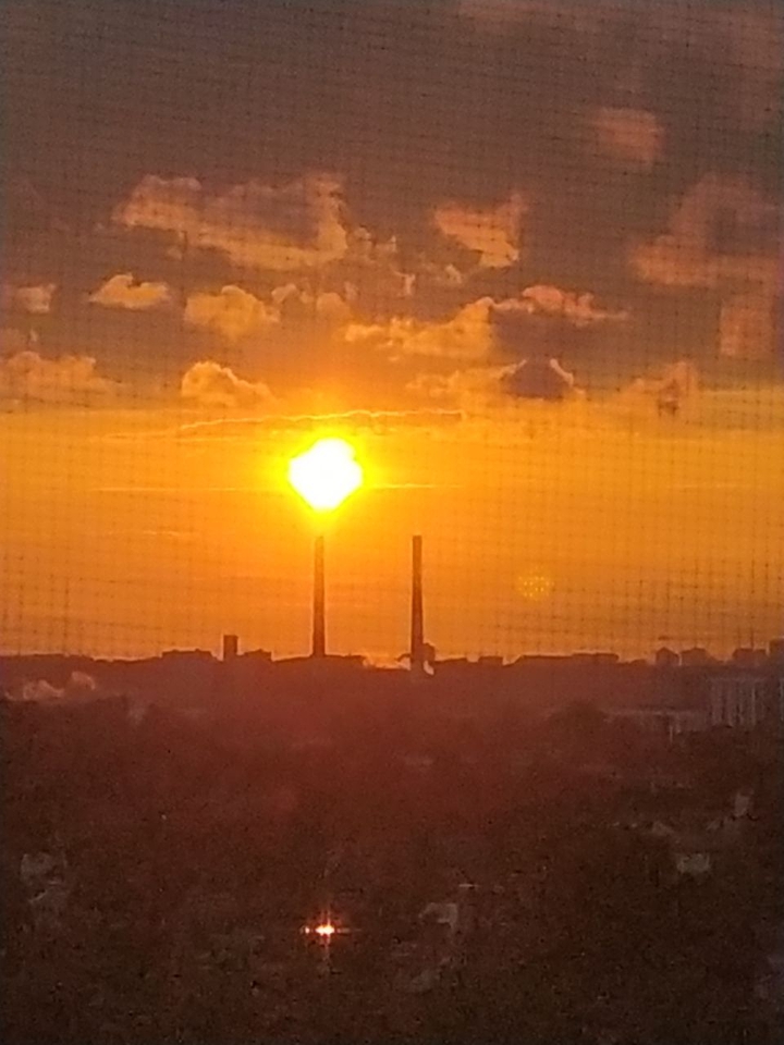 a sunset