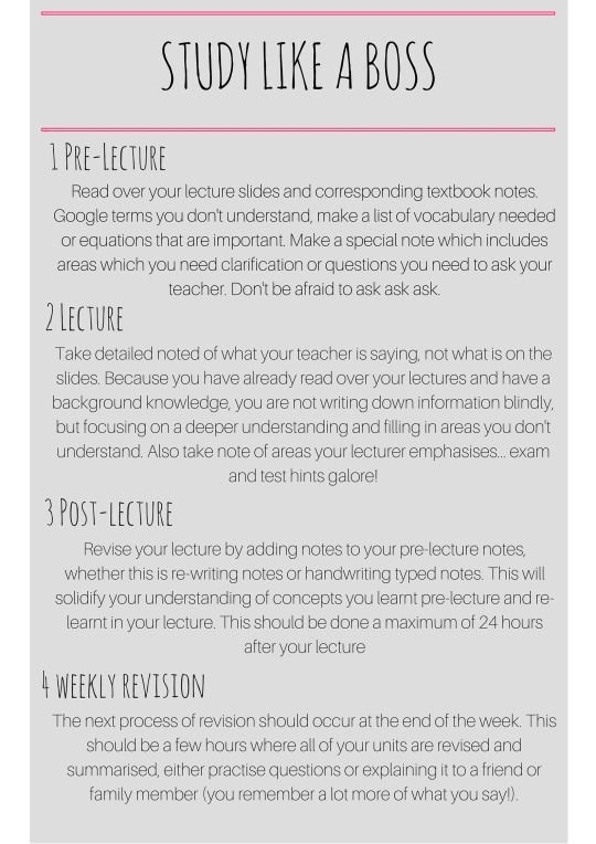 study tips..