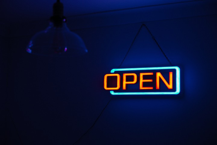 Neon Inscription Signboard