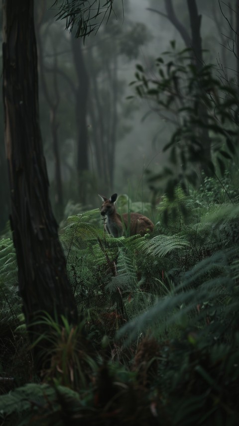 deer, woodland वॉलपेपर
