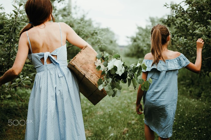 mother with her daughter
