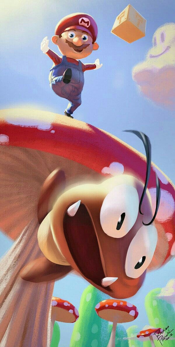 Mario in sky