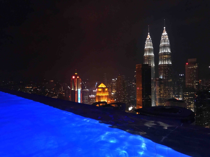 Blue pool in Kuala-Lumpur