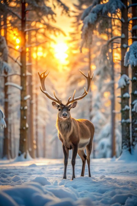 sfondi tree, snow