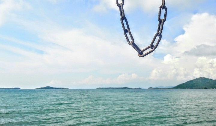 beach and chain