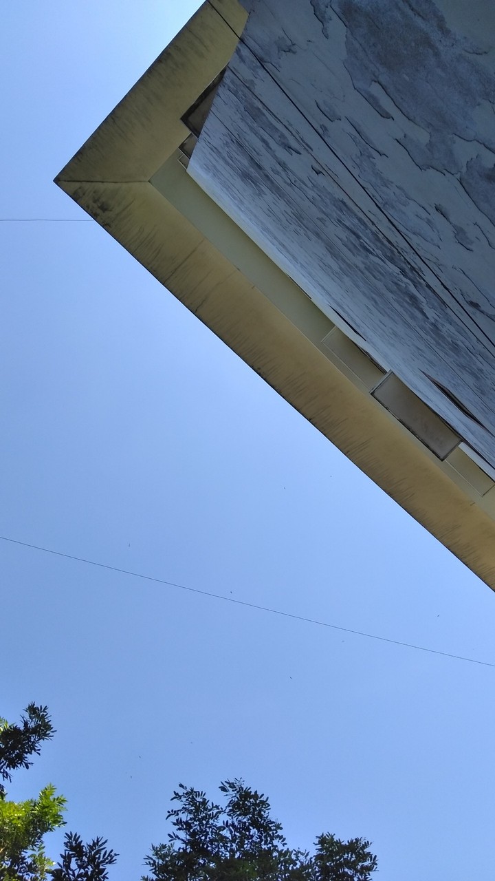Wall and sky