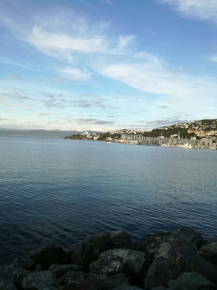 Calming ocean