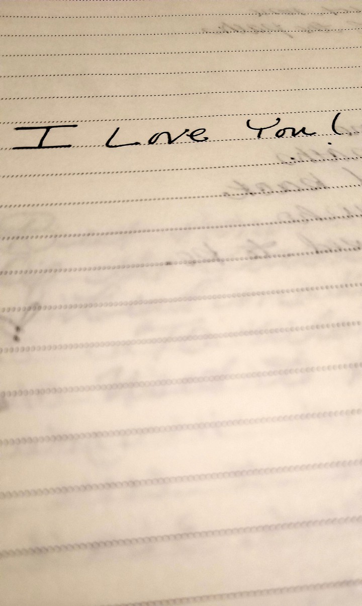 I love you (written)