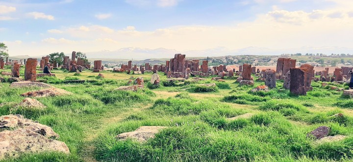 Armenian khachqars (cross-stones)