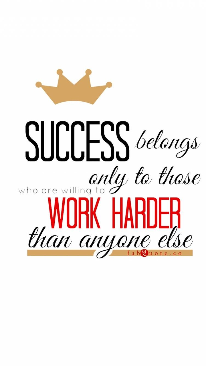 Work harder