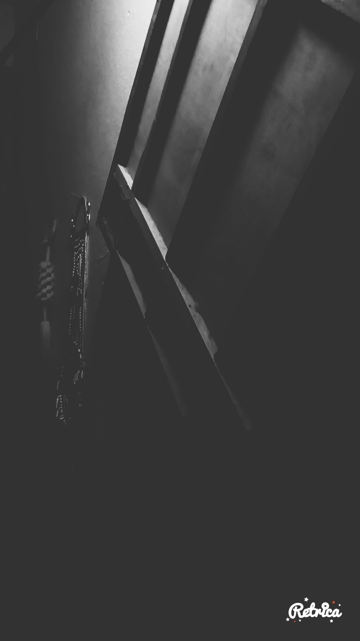 black and light