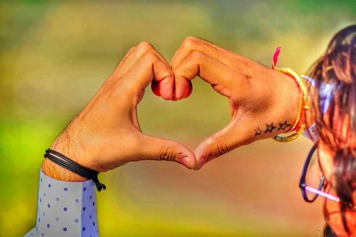 Hand-made heart by my friend