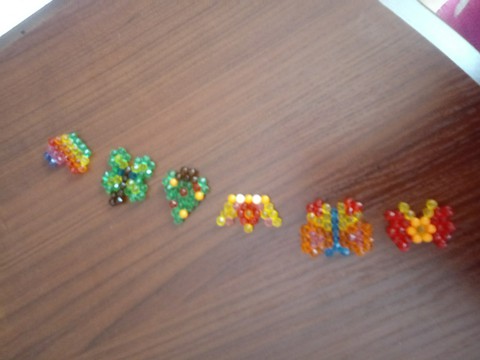 aquabeads serce motyk choinka korona motyl kokarda