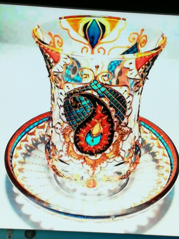 vitina on glass
