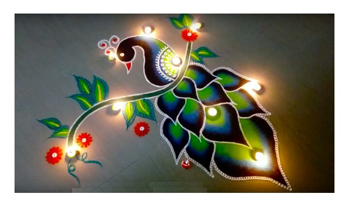 *Nice rangoli*
