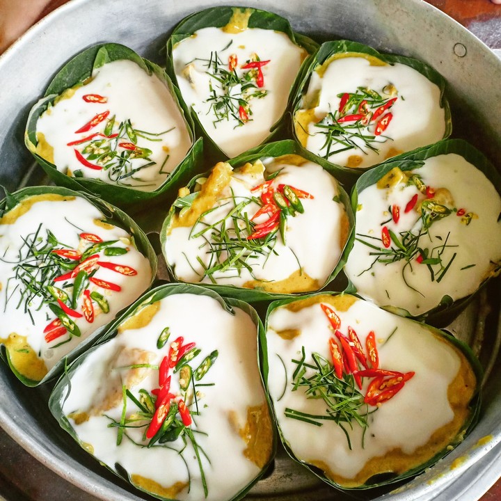 steamed fish with curry paste