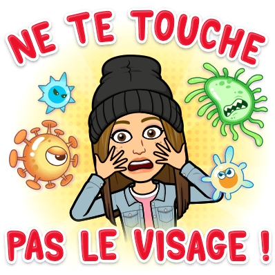 ne pas toucher le visage