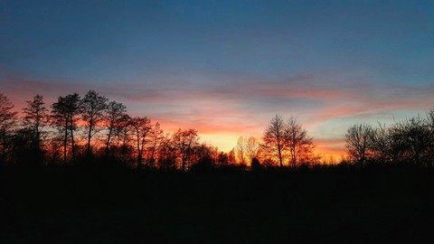 Sky in flames