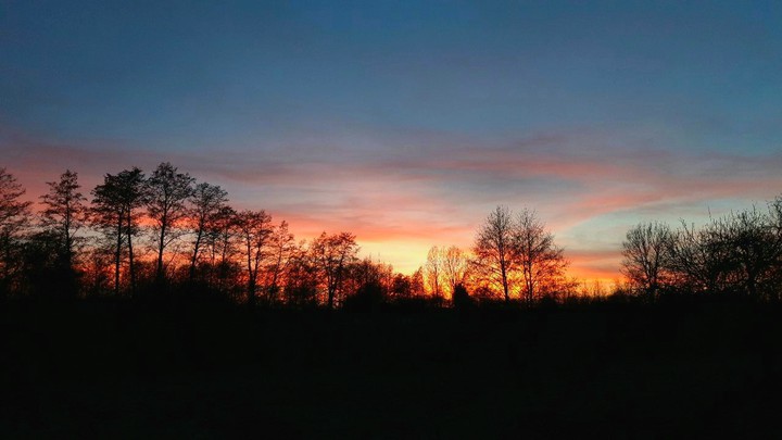 Sky in flames