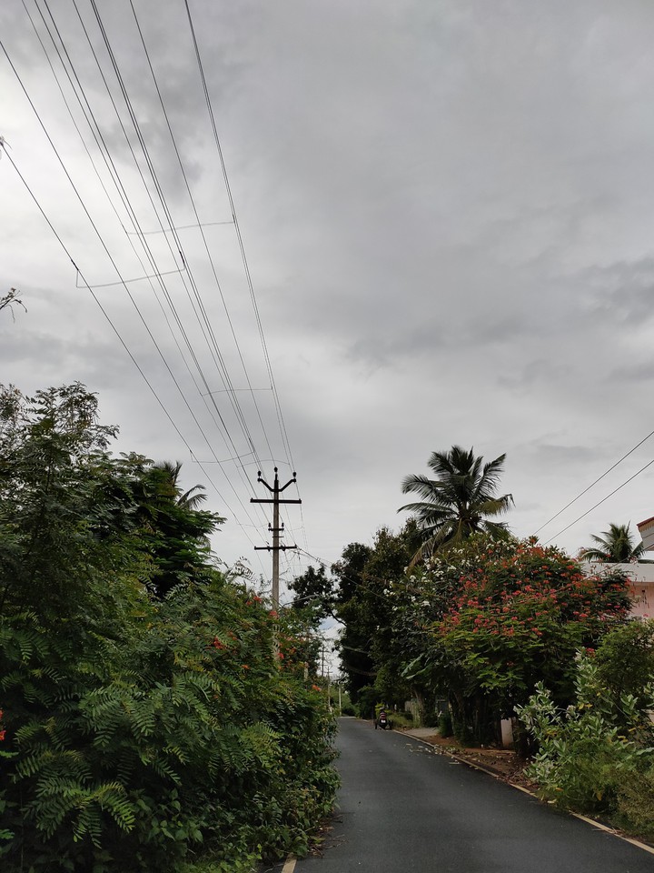 A rainy day scenery