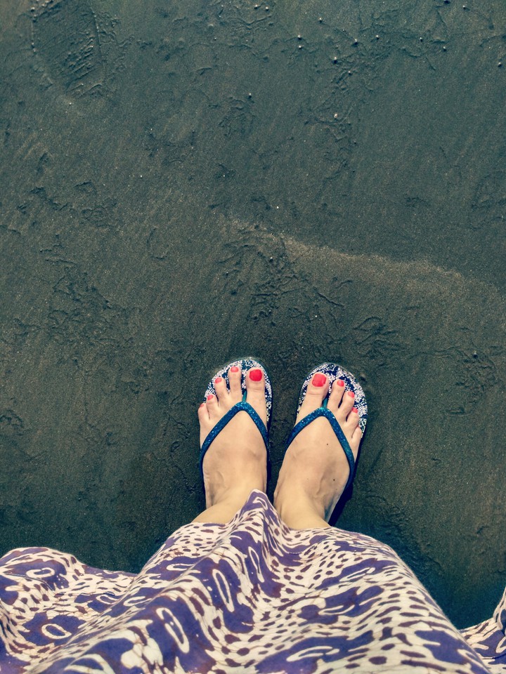 on the shore