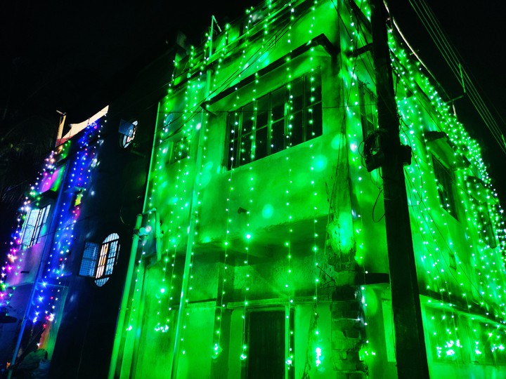our house in Diwali from backside
