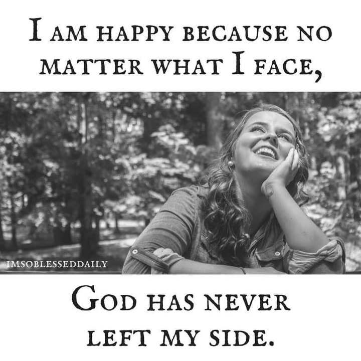 God never let my side
