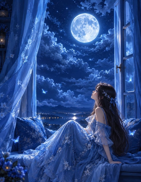 Moon, Astronomical_object, Moonlight