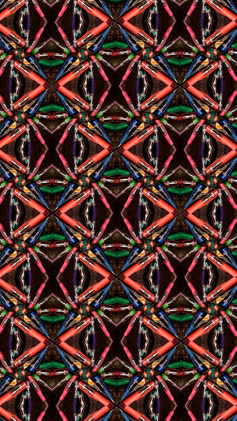 gel pens kaleidoscope