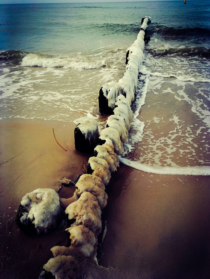Winter on beach