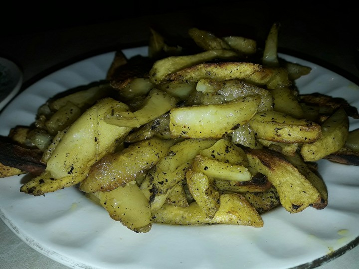 Fry potatoes