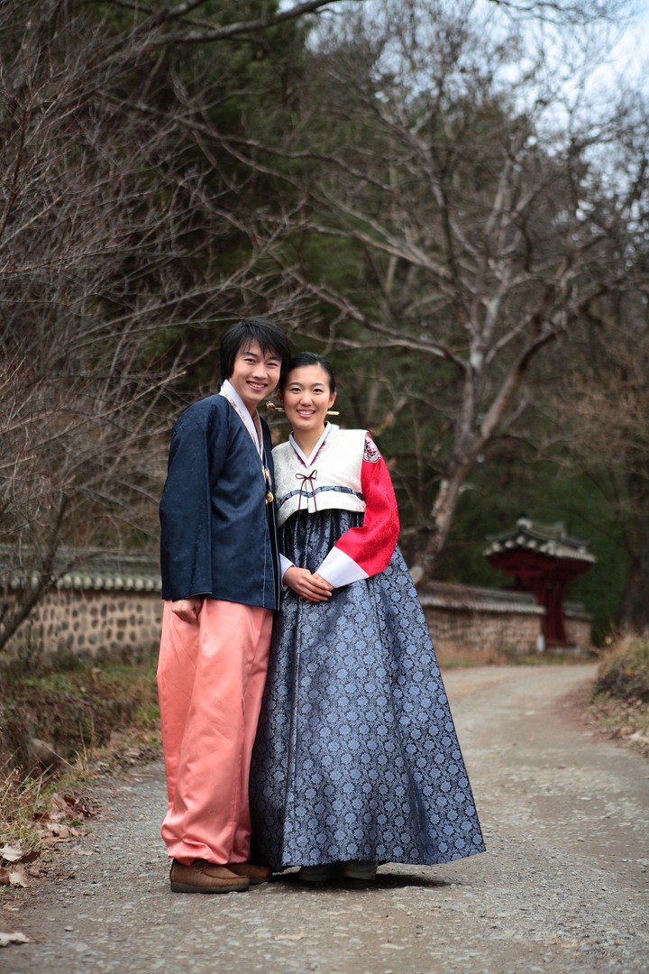 Couple in Korean Dress II