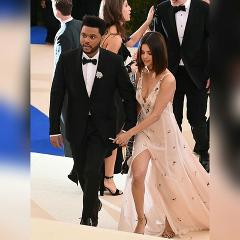 Selena Gomez and the weeknd