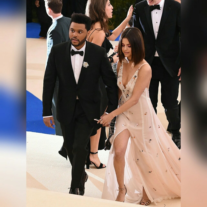 Selena Gomez and the weeknd