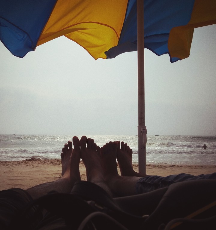 love leg on the beech