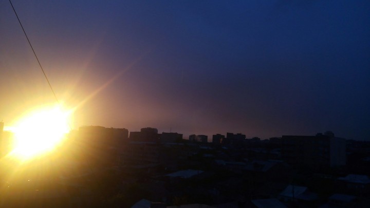 sunny evening