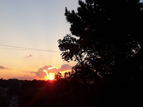pôr do sol