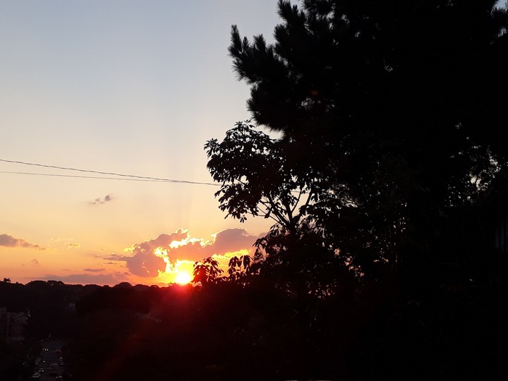 pôr do sol