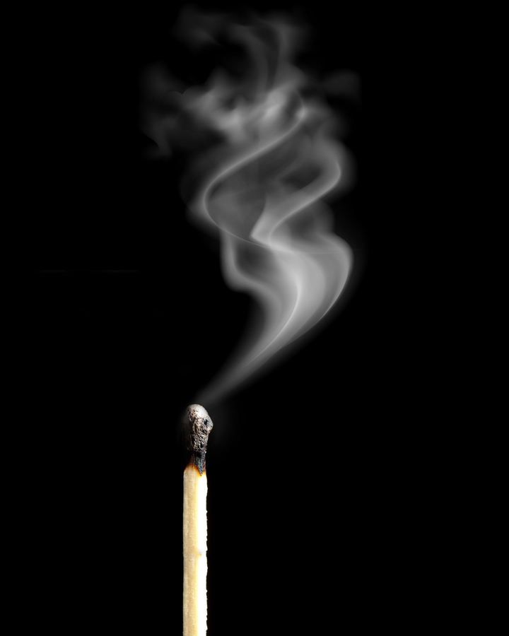 In dark...