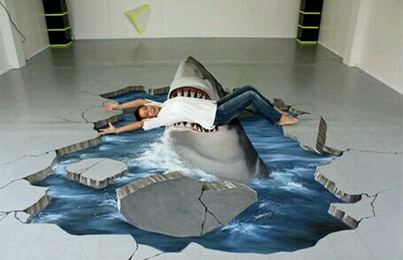 Акула 3D рисунок