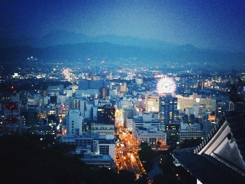 It is Matsuyama of my town Ehime