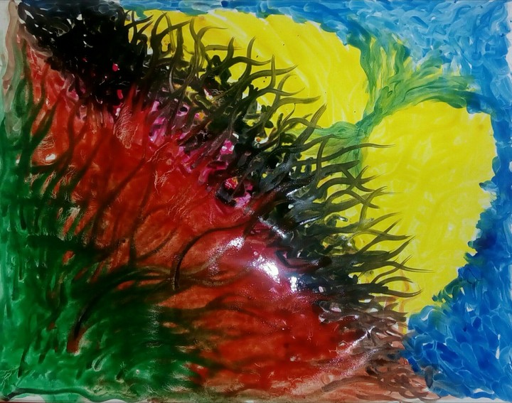 color on canvas