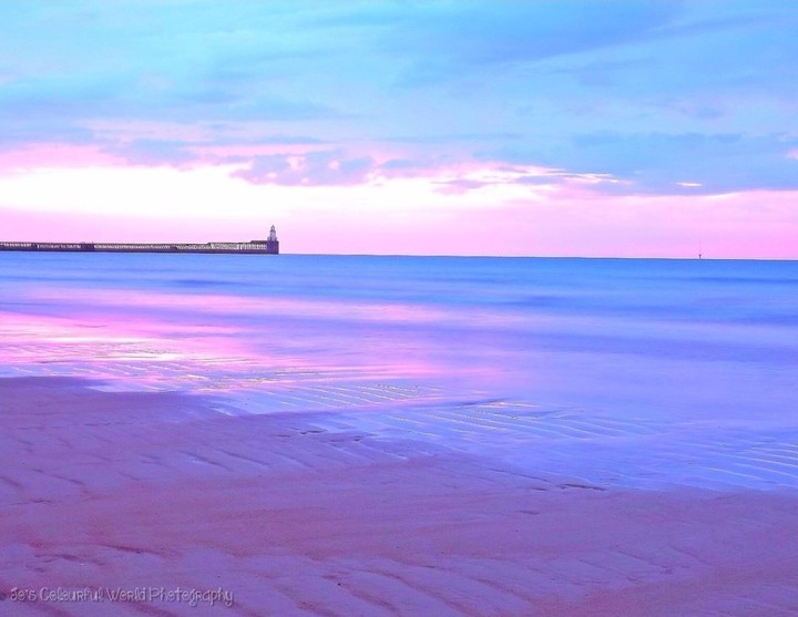 purple, pink and blue sky???