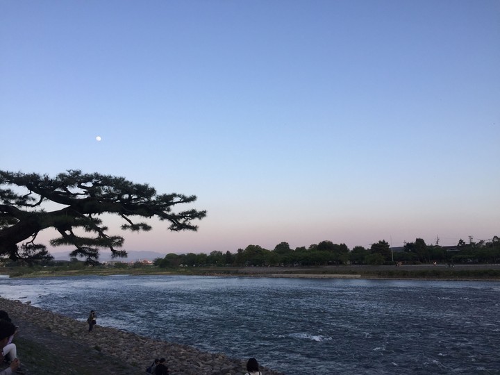 River with the moon