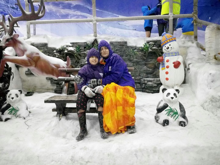 we went to snow world