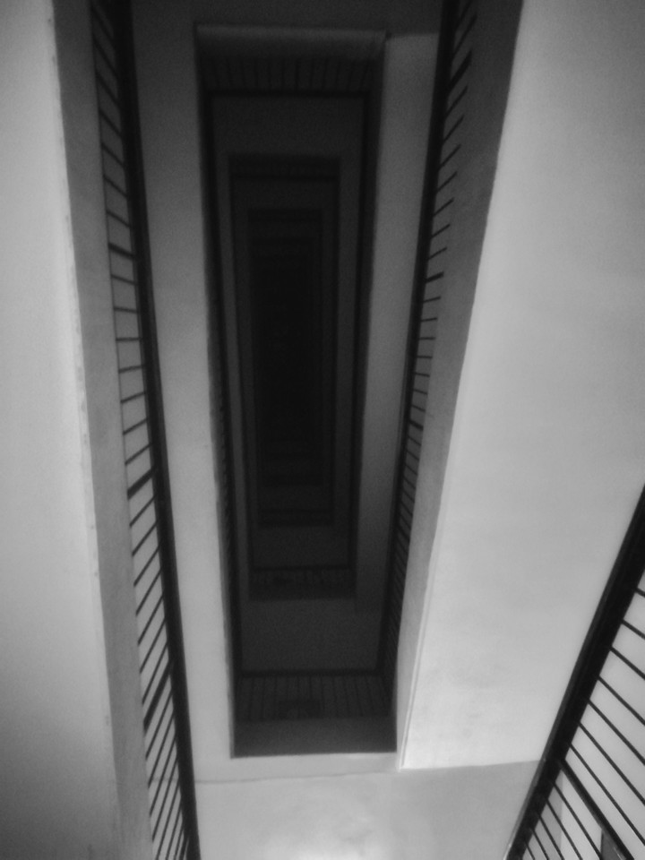 black and white