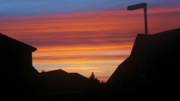 Ein wunderschöner Sonnenaufgang 