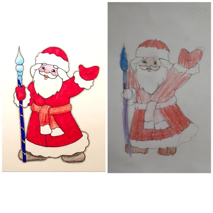 drawing of a 6 year old daughter