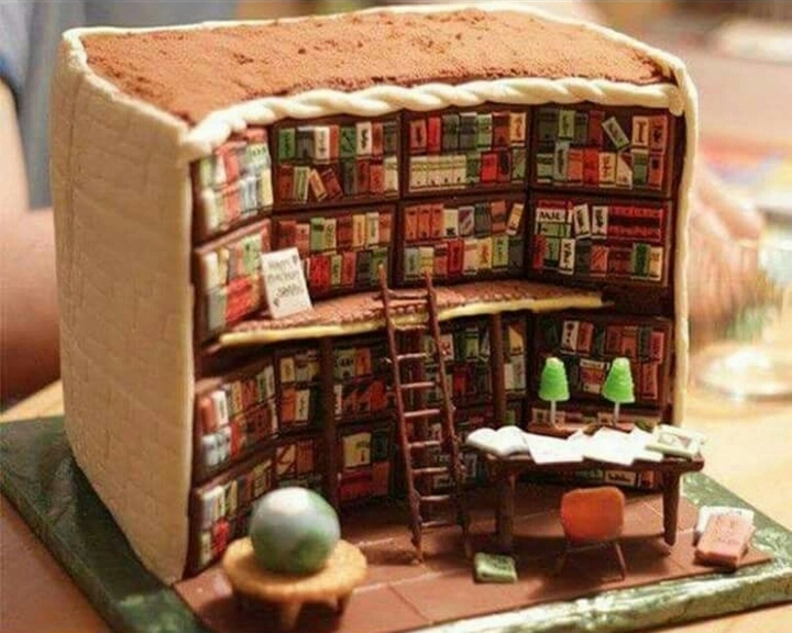 library cake