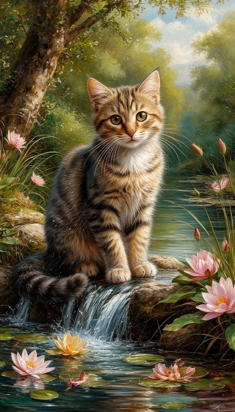 cat, природа achtergronden